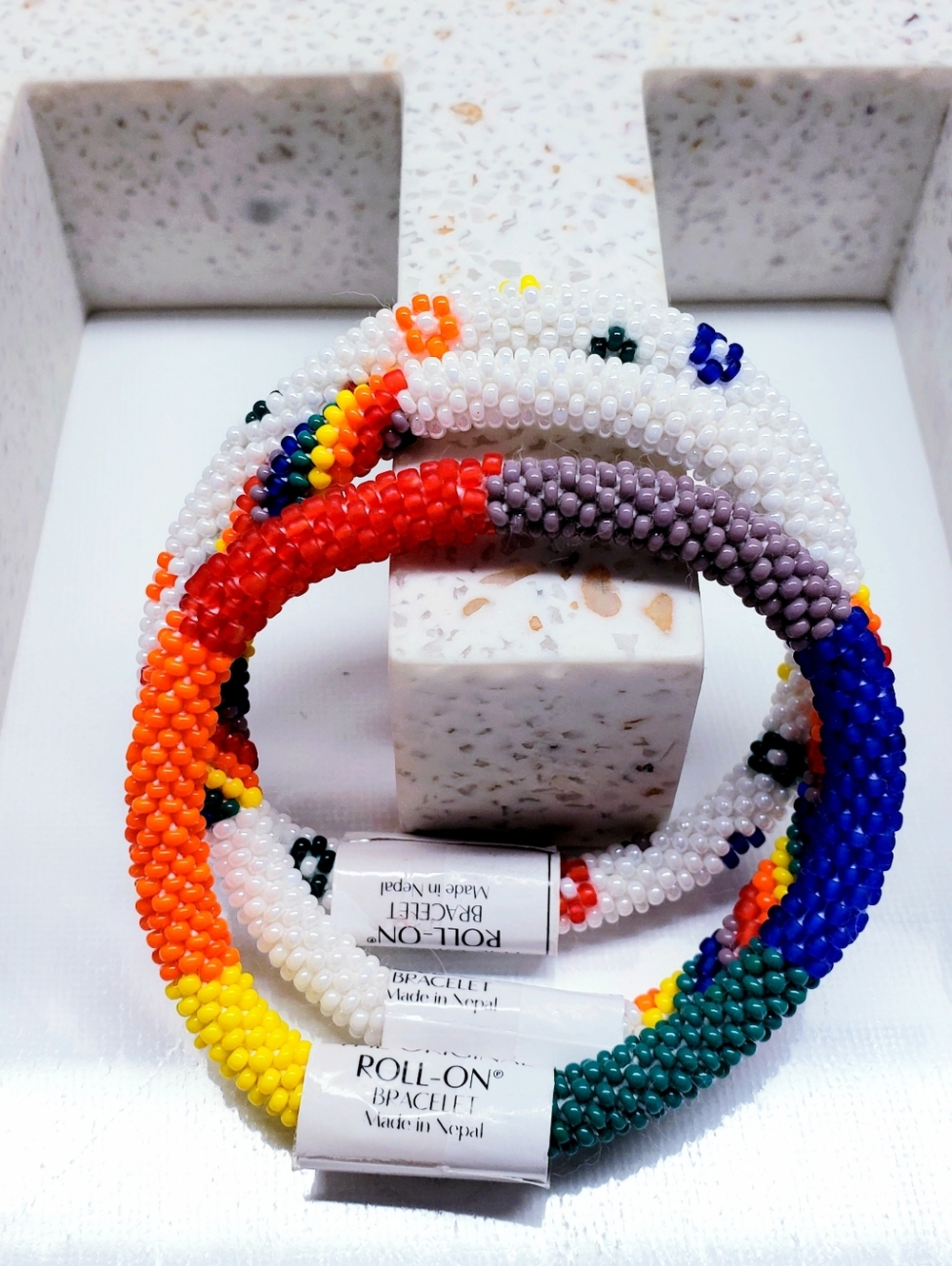 LOVE - The Original Roll-On® Bracelets, Set of 3 bracelets, 7" round, Nepal, # 2
